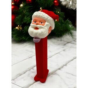 Hallmark Santa Claus PEZ Dispenser Christmas Ornament Vintage 1995 Red